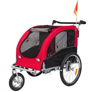 dog stroller with rubber wheels
