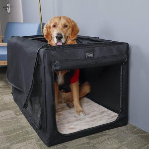 soft portable dog crate