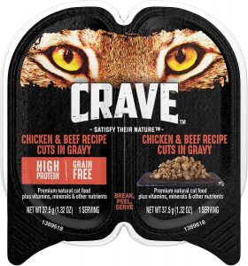 Crave Wet Cat Food Gravy ChickenAndBeef 1