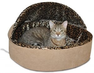 K H Heated Pet Bed large tan 1