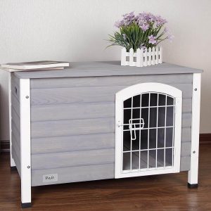 wooden indoor dog kennel